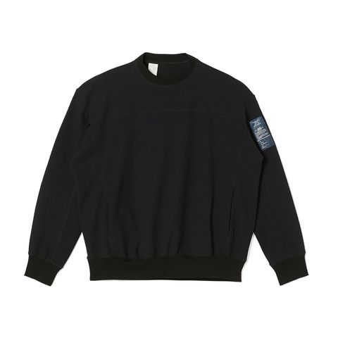 EXCHANGE SERVICE TOPS T-SHIRT （BLACK）｜ワッフル ロングスリーブ｜9252-CS04-012