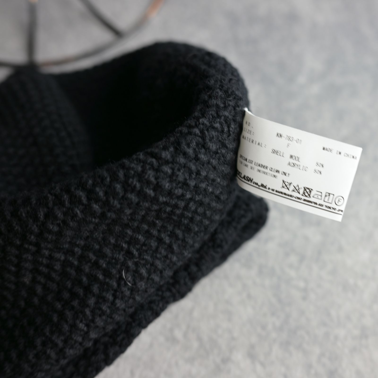 ニットキャップ （BLACK / ブラック）