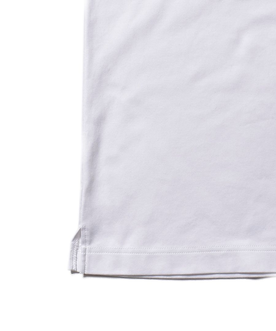 Smooth Mockneck Half Sleeve T-SH （WHT）