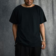 Boatneck T-shirt "SAILOR" (INK BLACK) / ボートネック Tシャツ