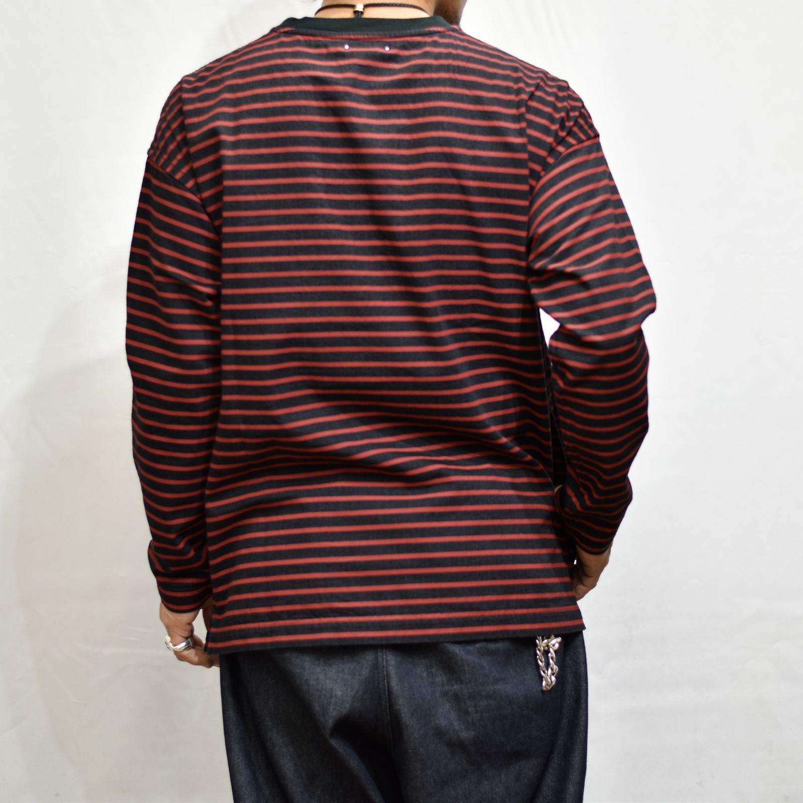 Border L/S Denim T-SH