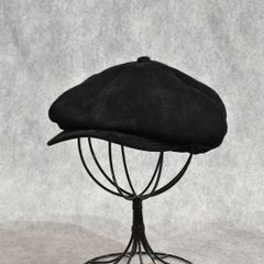 × The Letters Horsehide Suede Casquette "LETTERBOY" (BLACK)｜× レターズ ホースハイド スエード キャスケット｜Z01005