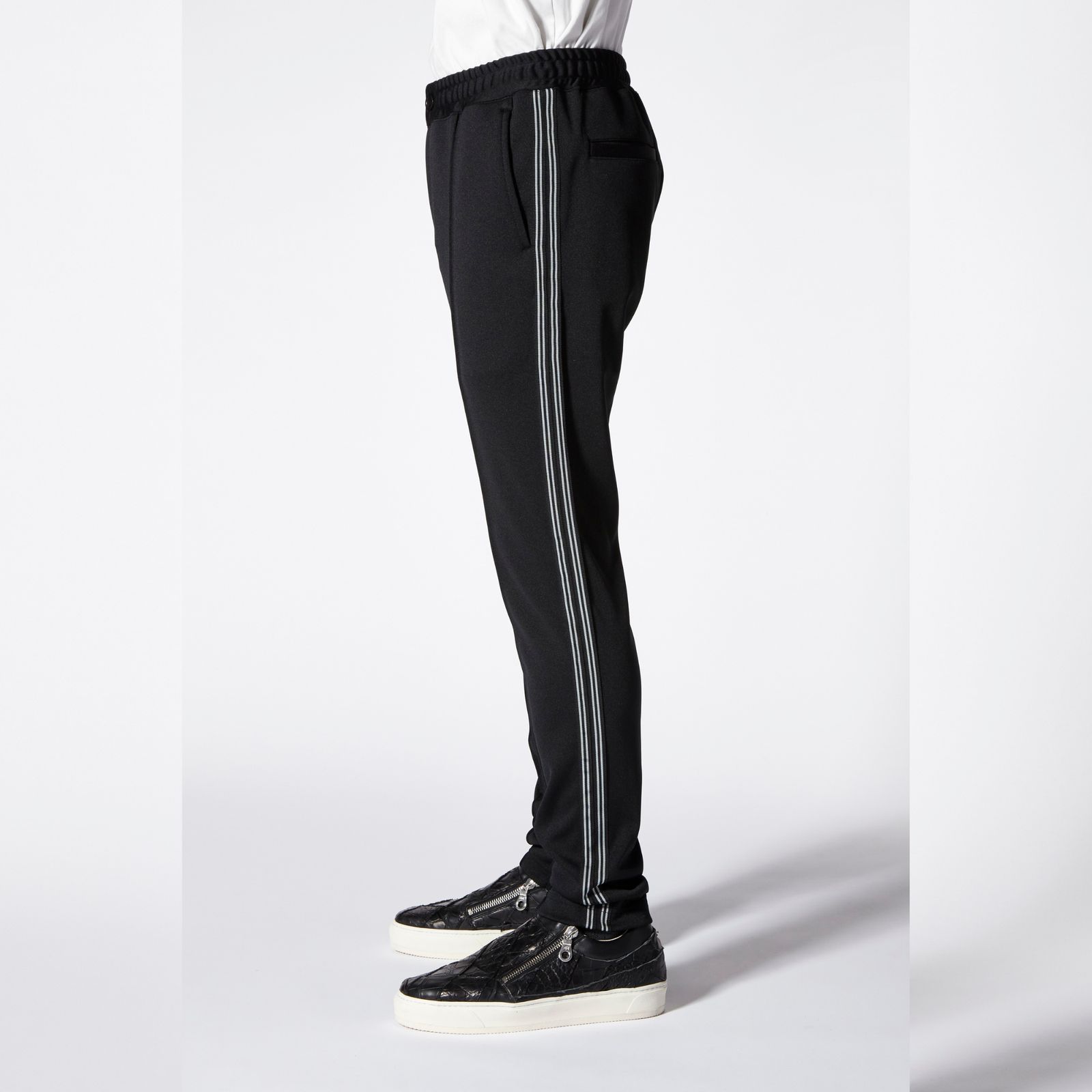 ポリエステル スキニージャージーパンツ （BLACK）
