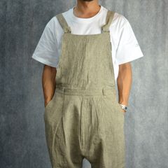 LINEN OVERALLS （BEIGE） / リネン サロペット （ベージュ）