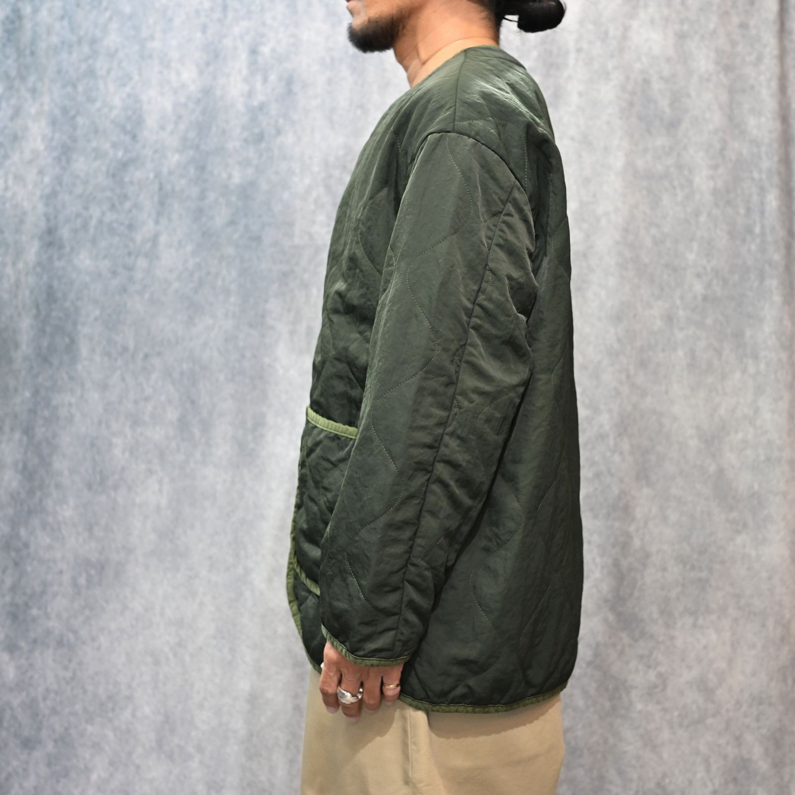 SUPER NYLON MILITARY LINER (OLIVE)|スーパーナイロン ミリタリー ライナー ジャケット (オリーブ) PC-015-2014-52