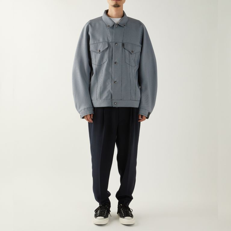 N.HOOLYWOOD - BLOUSON （NVY CHECK） / 千鳥柄 チェック ブルゾン （ネイビー） | chord online  store