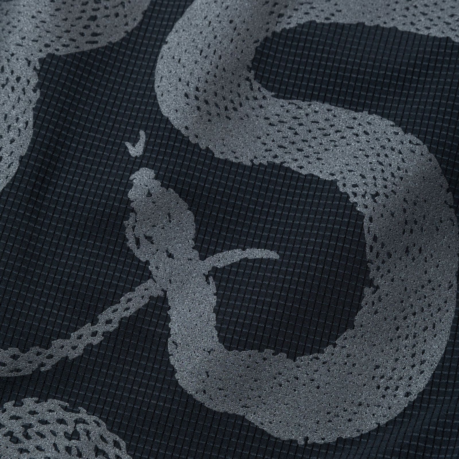 DOTAIR®︎ SNAKE PATTERN EASY SHORTS ＜REFLECTOR＞ (BLACK) / ドットエア スネーク総柄 イージーショーツ
