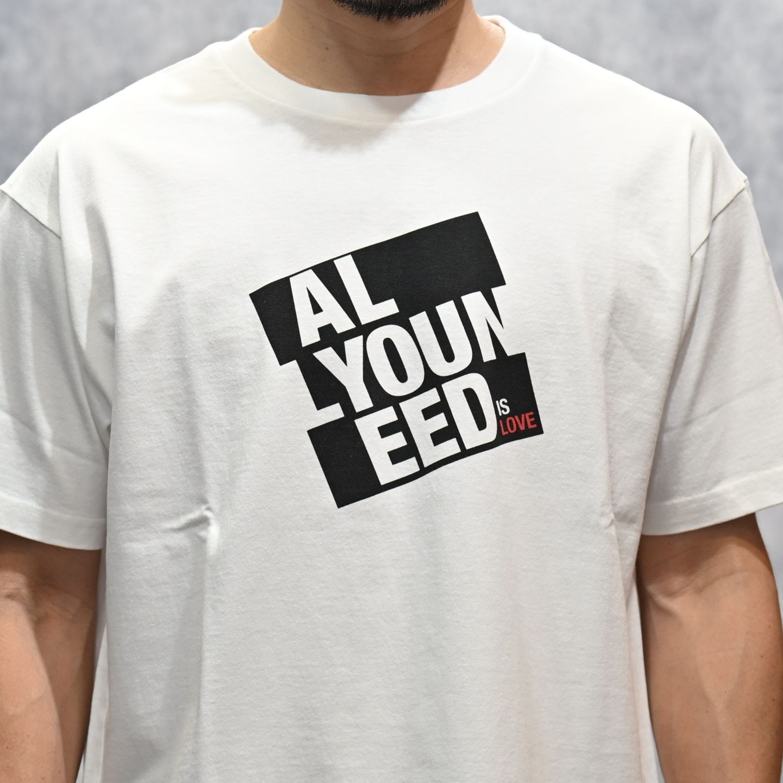 All You Need is Love Tee （WHT） ｜プリントTシャツ (ホワイト)｜2604-4004