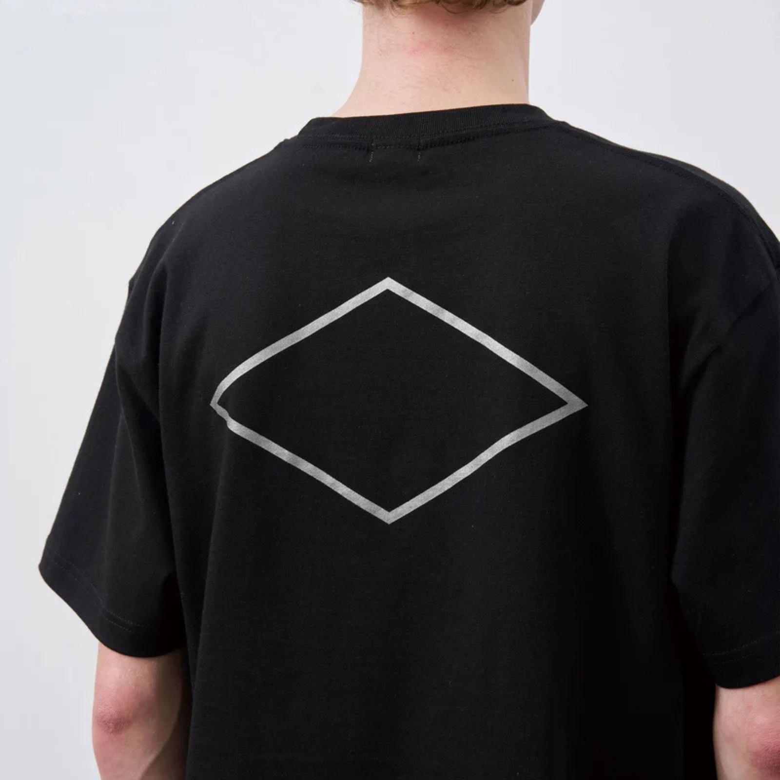 DIAMOND BACK TEE （BLACK）｜ダイアモンド プリント Tシャツ （ブラック） 602-261-17