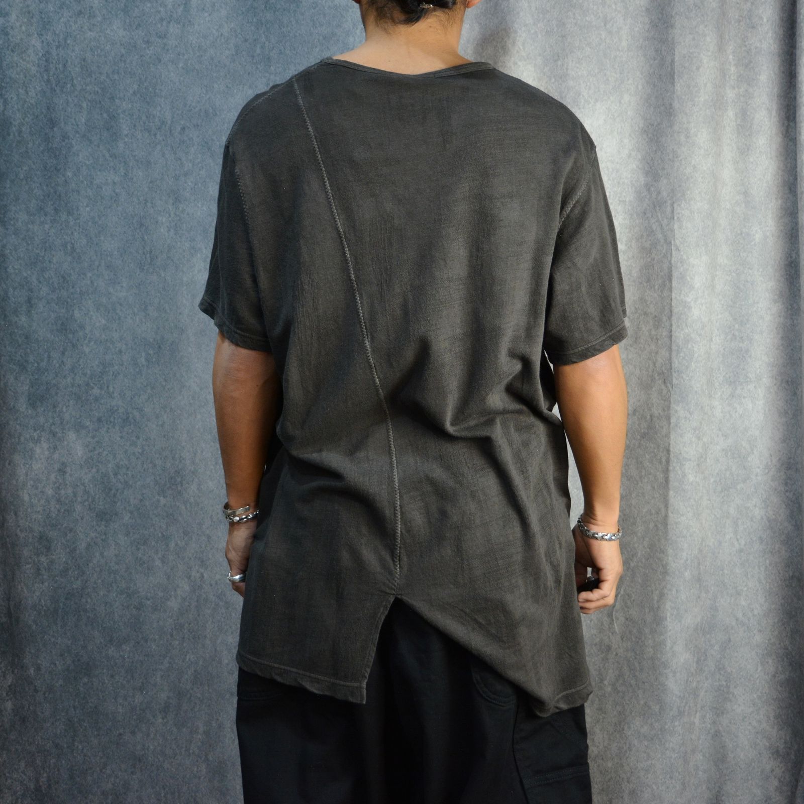 千鳥 ST 半袖 墨染め Tシャツ （BLACK / ブラック）