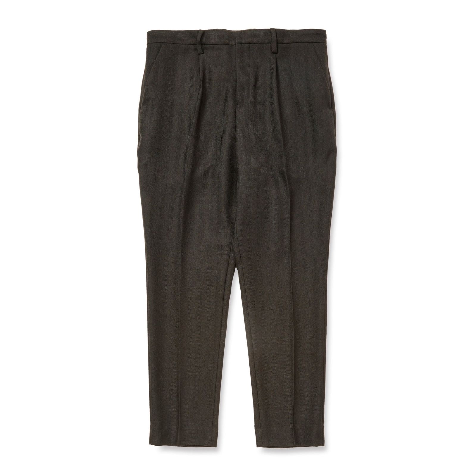 VINTAGE TYPE HERRINGBONE SLACKS (BLACK)|ヘリンボーン スラックス|CL-25AW032