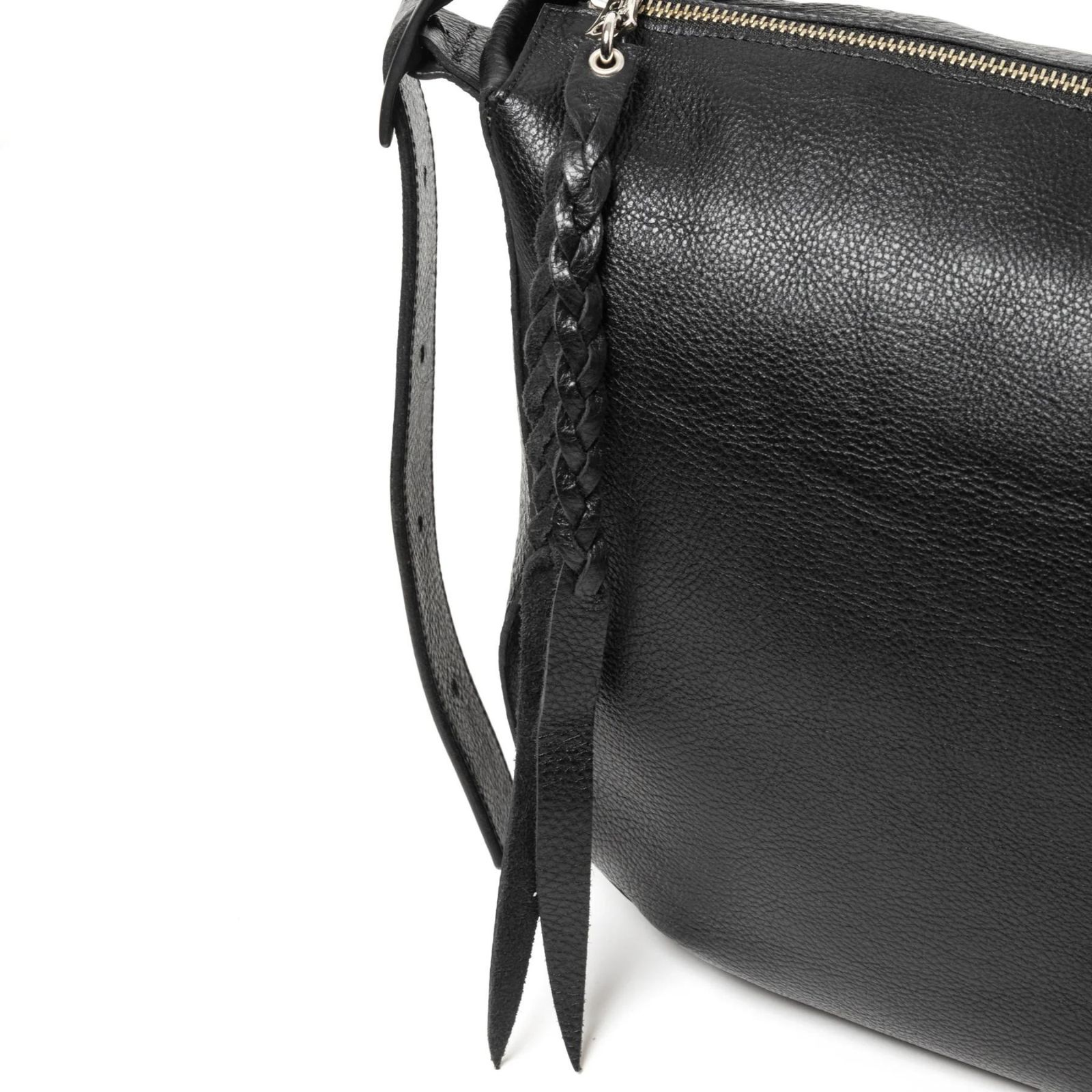 STUDS LEATHER SHOULDER BAG ＜LARGE＞ (BLACK) / スタッズ レザー ショルダーバッグ ＜ラージ＞