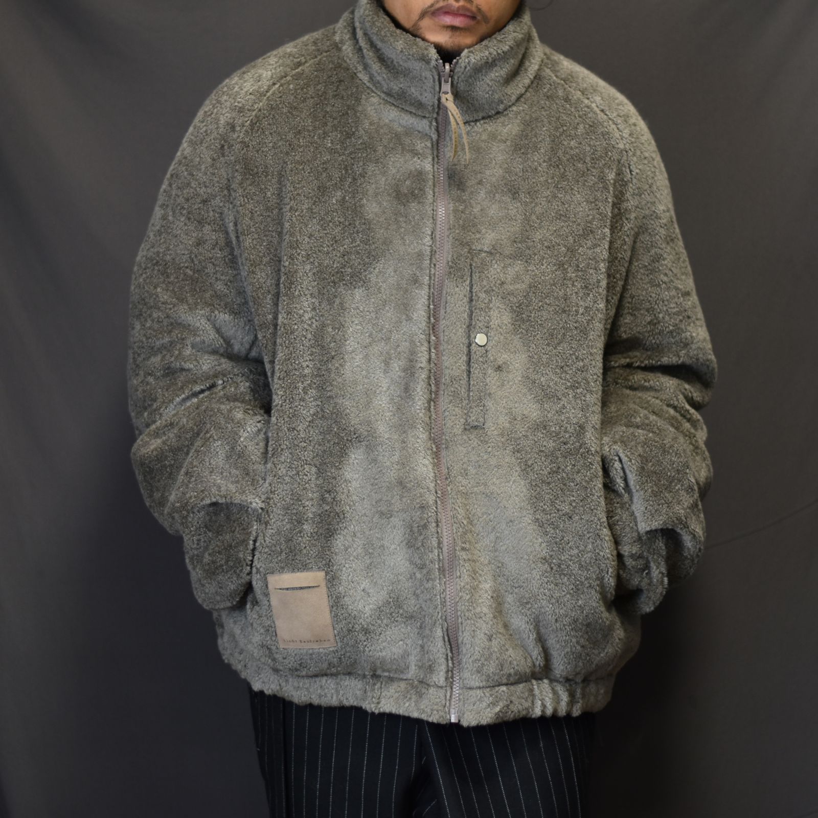 リバーシブルハイネックブルゾン / LB23AW-BL03-PSK (WOOD)