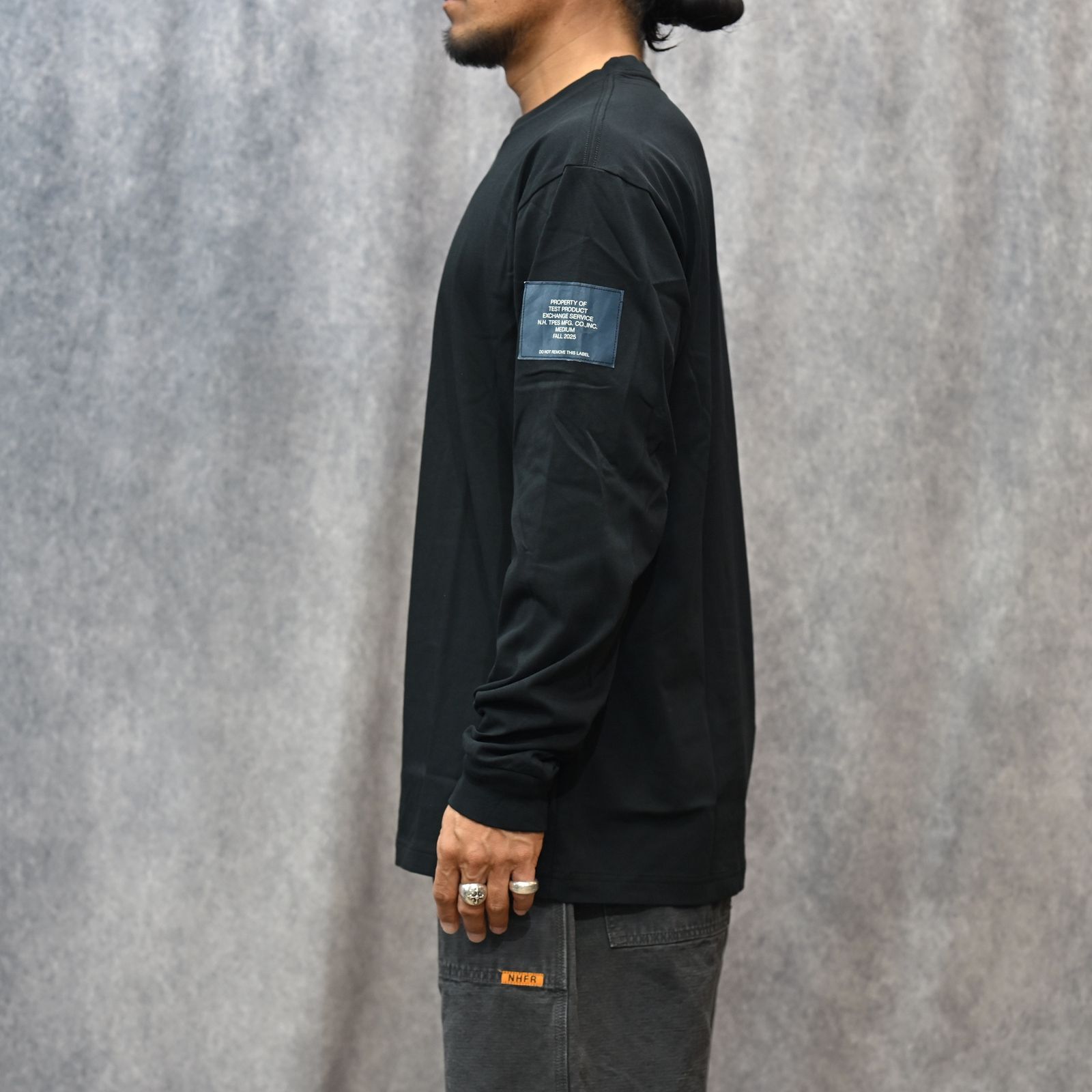 EXCHANGE SERVICE LONG SLEEVE （BLACK） /  ロングスリーブ Tシャツ （ブラック） 9252-CS82