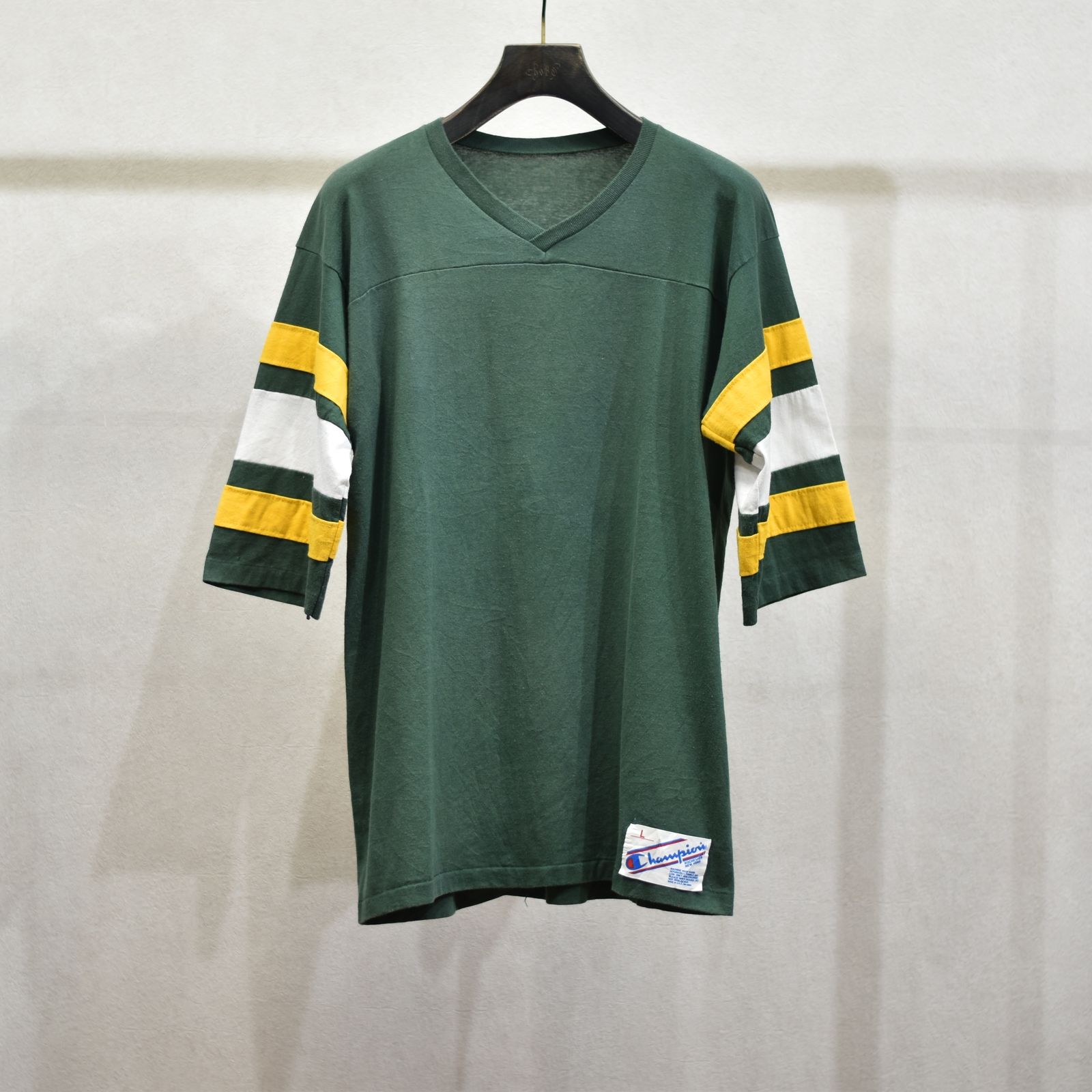 古着 80's / Champion チャンピオン フットボール Tシャツ / L