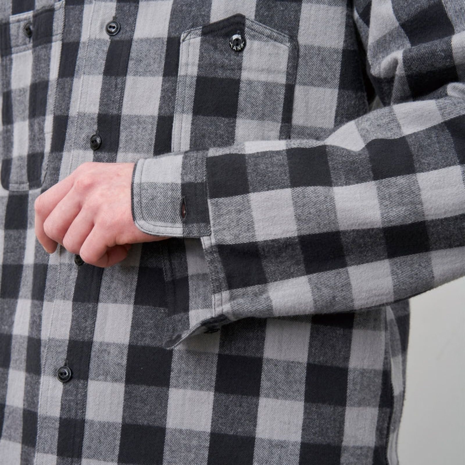 Y1945 FLANNEL CHECK SHIRT （GRAY / グレー）｜602-262-04