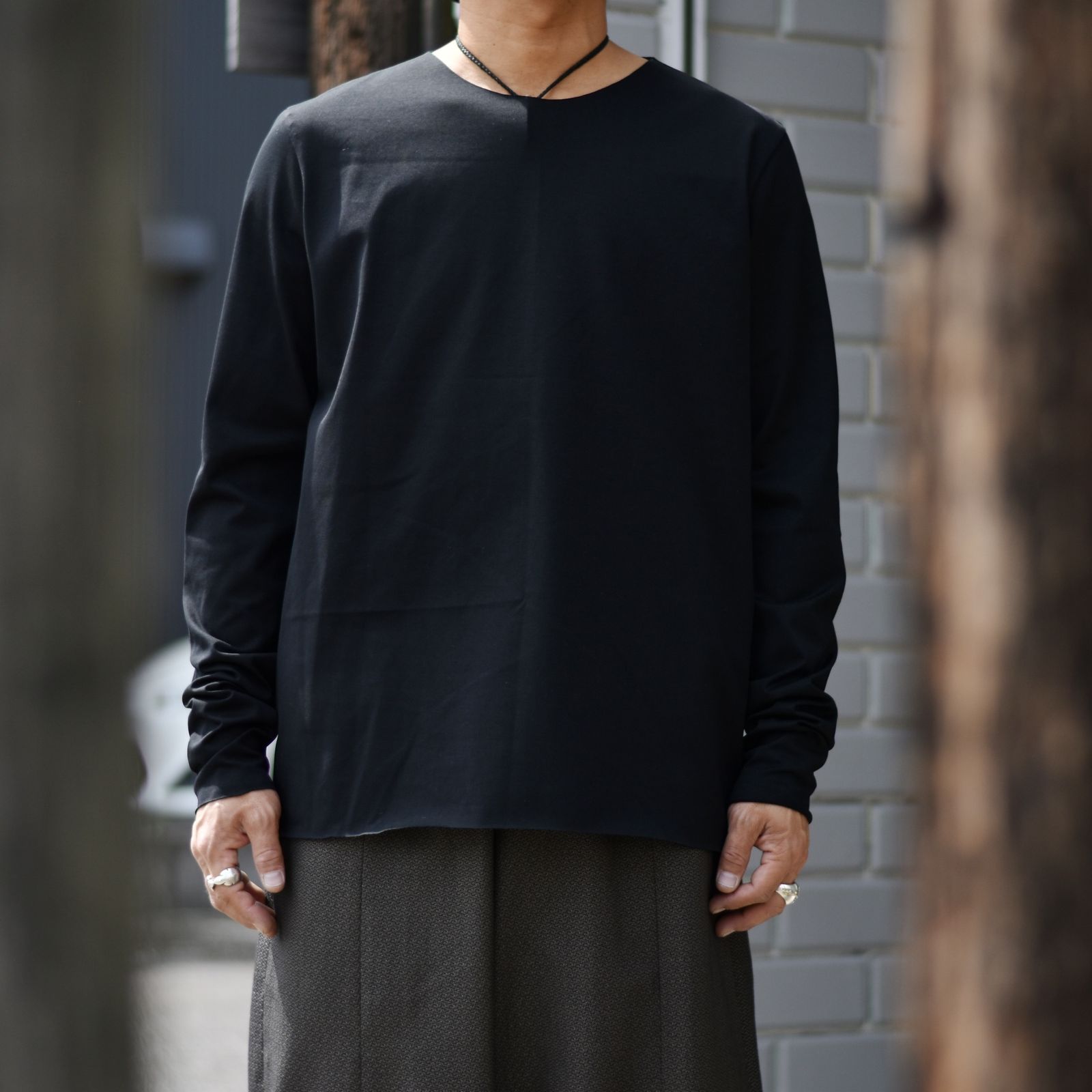 sumire pullover ver. long sleeve (black)