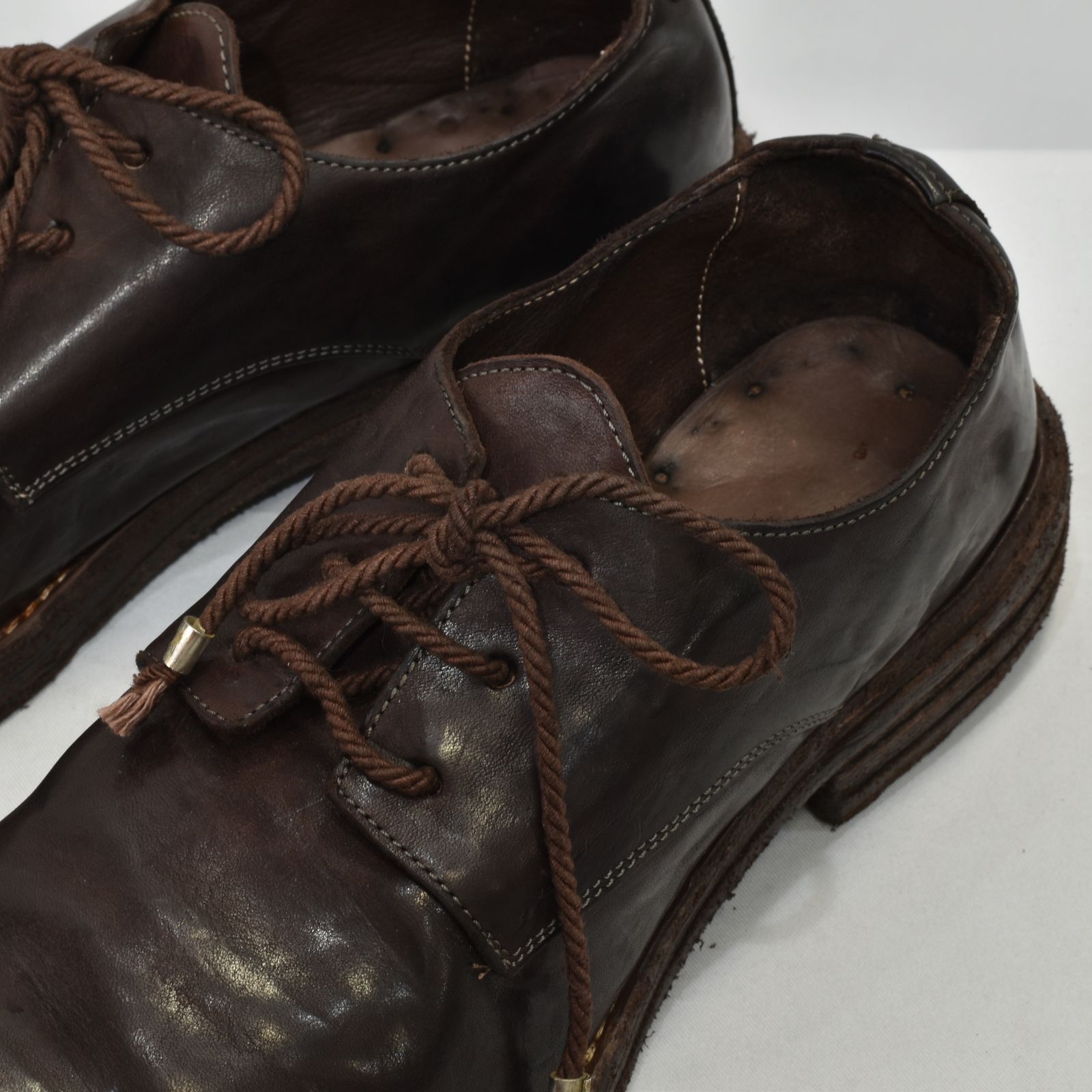 HORSE LEATER DERBY 2# LINED #LEATHER SOLES （BROWN）