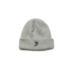 CAL Logo embroidery cotton knit cap (Gray) / ロゴ刺繍 コットンニットキャップ