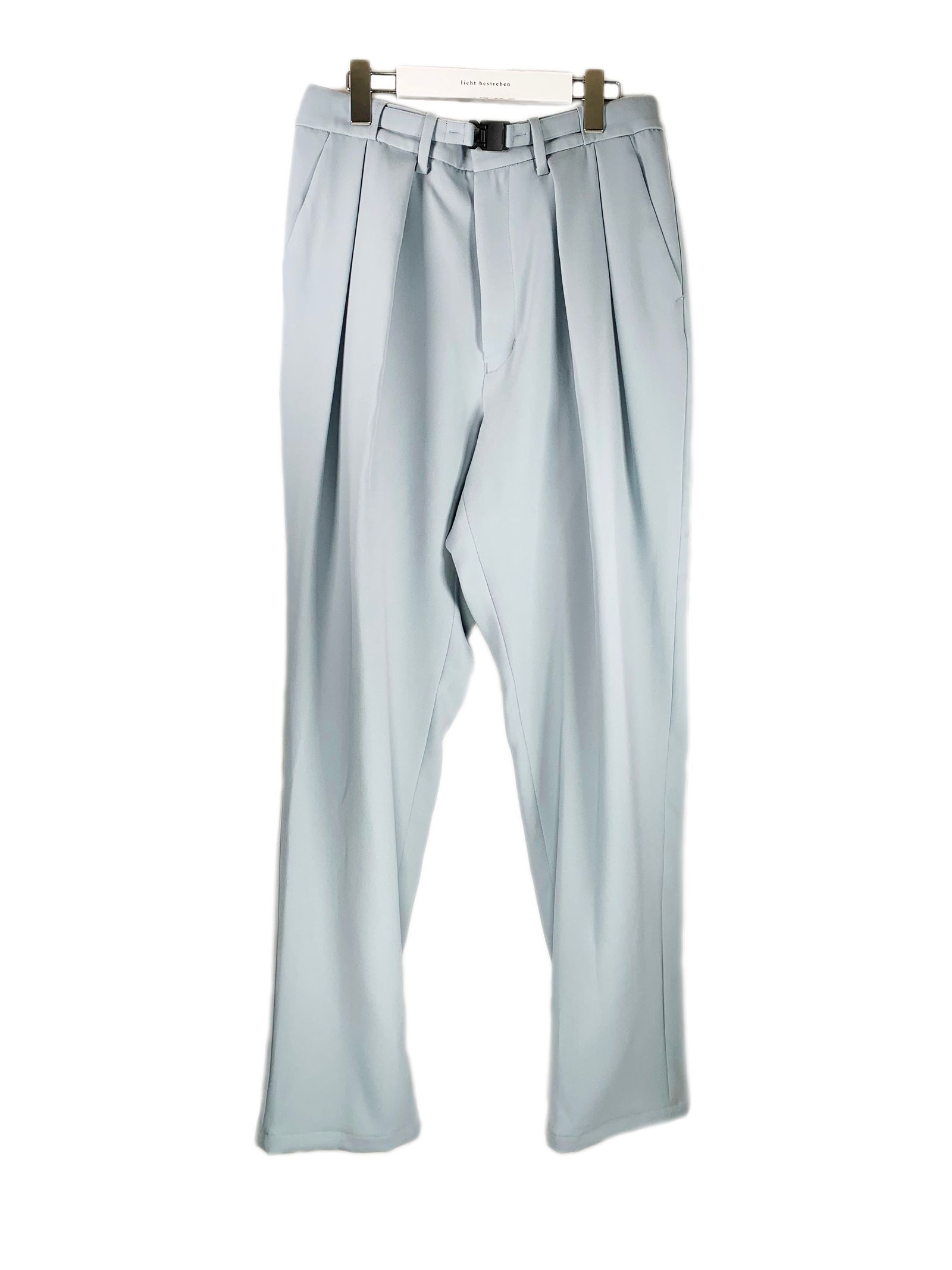 2タックストレート&フレアパンツ / LB22SS-PT01-DT (PALE BLUE)
