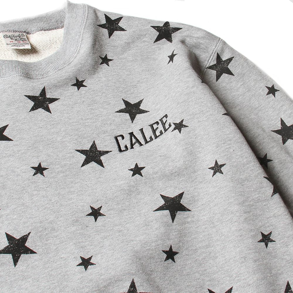 CALEE 「Allover star pattern L S sweat」