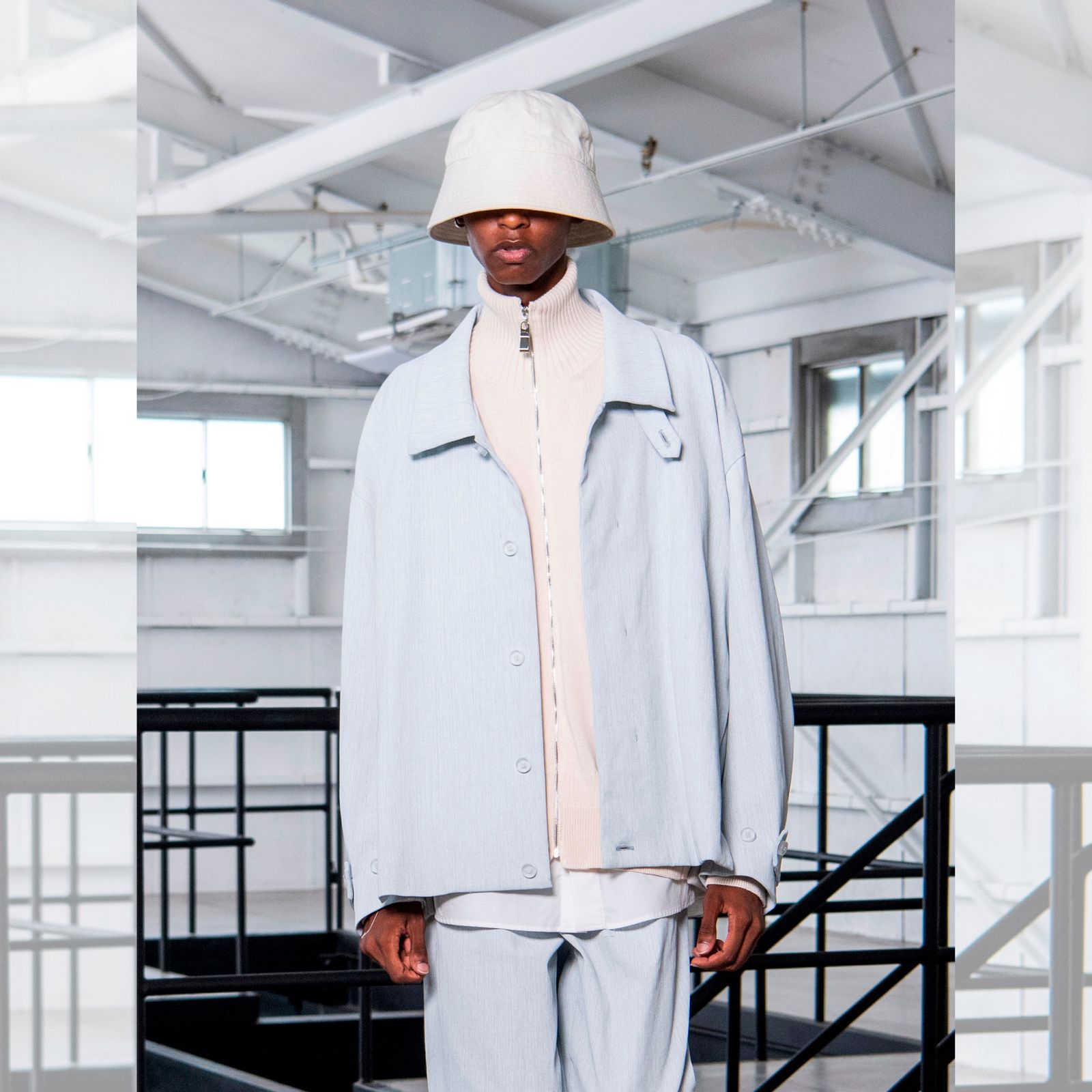 デッキジャケット / LB23SS-BL02-PDN (WHITE PIGMENT DYED)