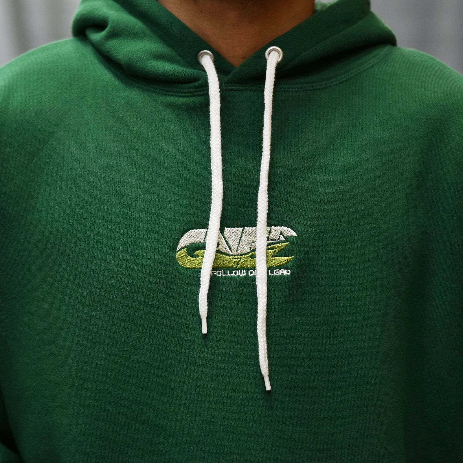 CALEE RC LOGO PULLOVER HOODIE (GREEN)