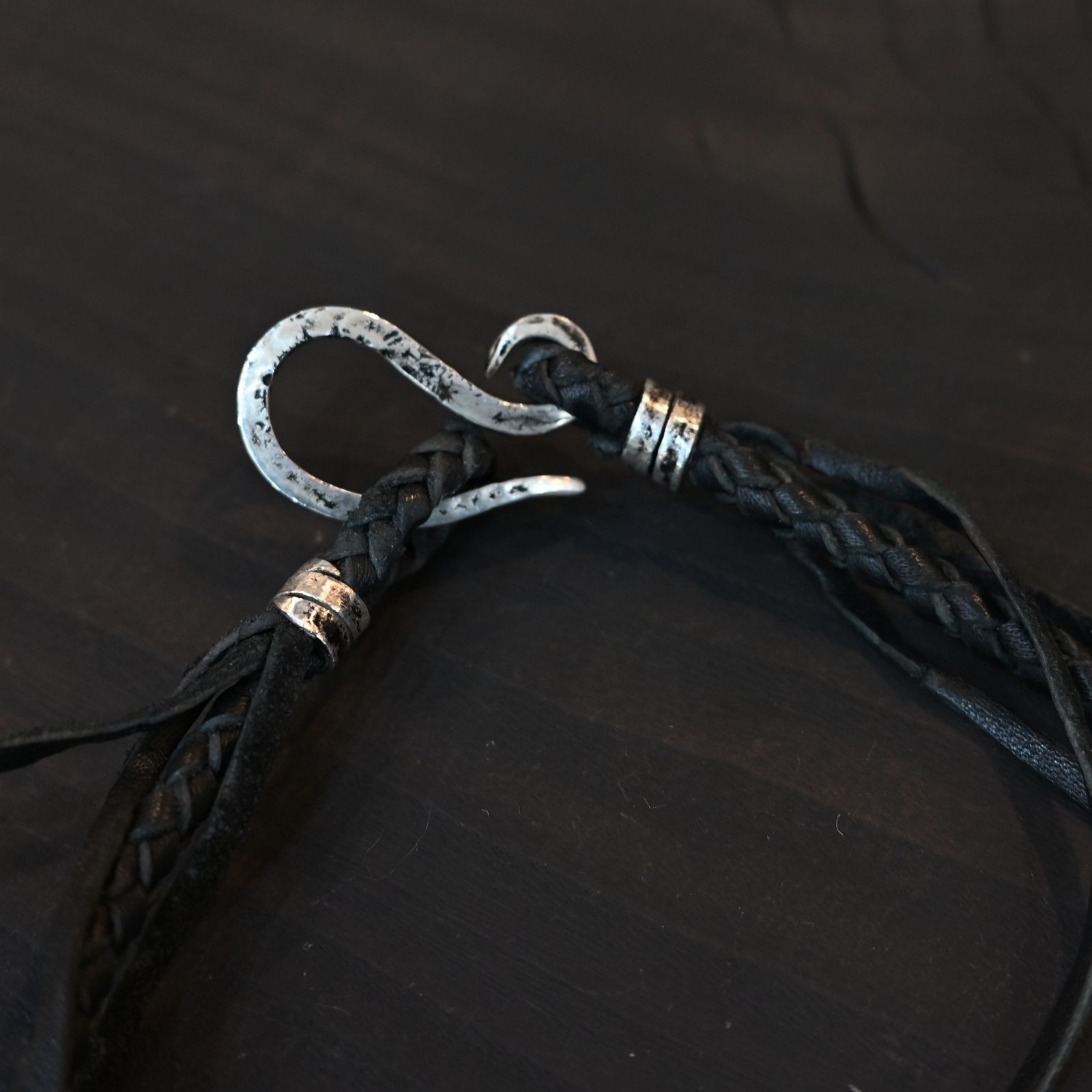 GUIDI HORSE LEATHER CORD NARROW ｜ SILVERS 純銀