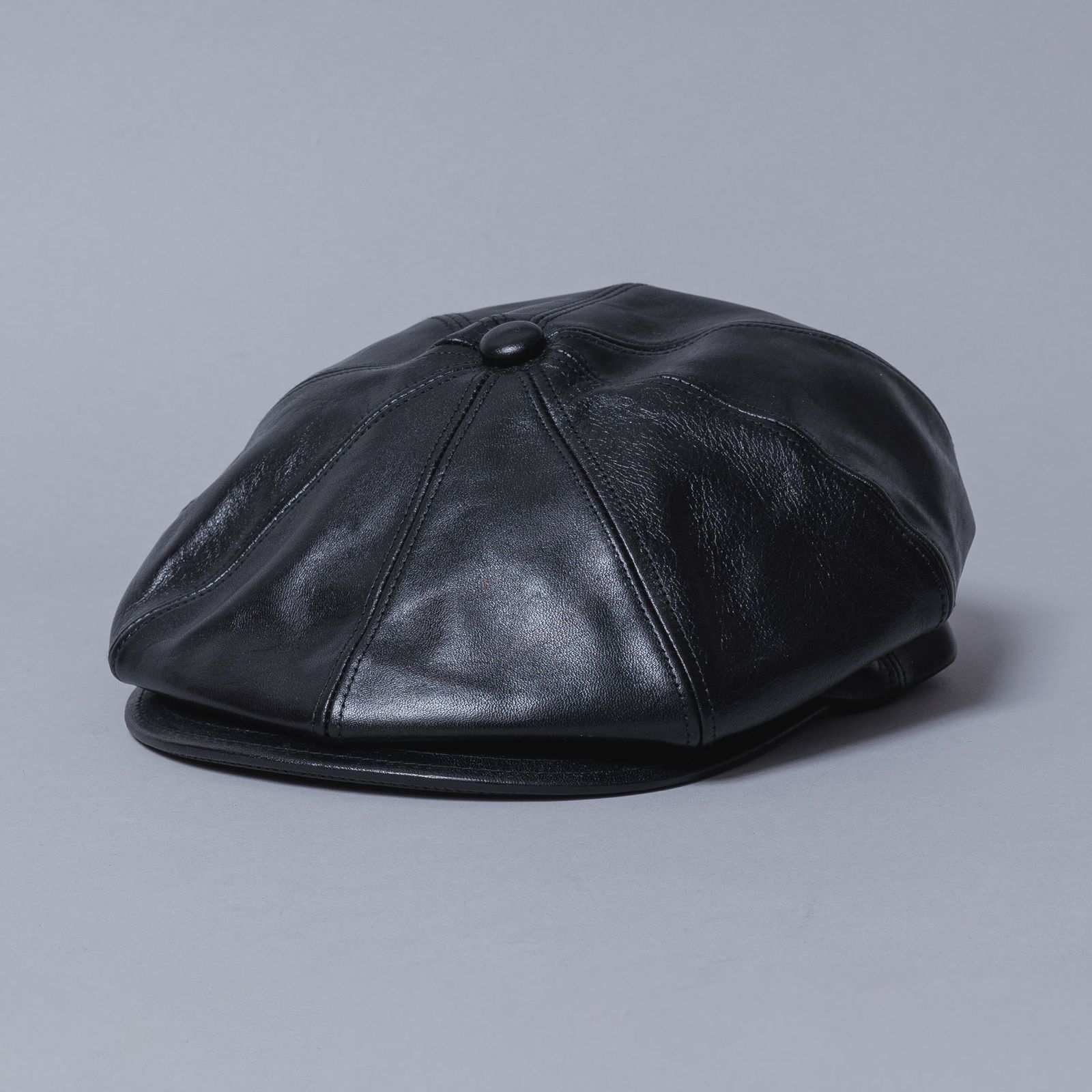 Horsehide Casquette "OLDBOY" (BLACK)｜ホースハイド キャスケット｜V01005