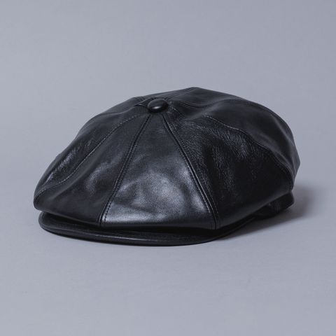 Horsehide Casquette "OLDBOY" (BLACK)｜ホースハイド キャスケット｜V01005