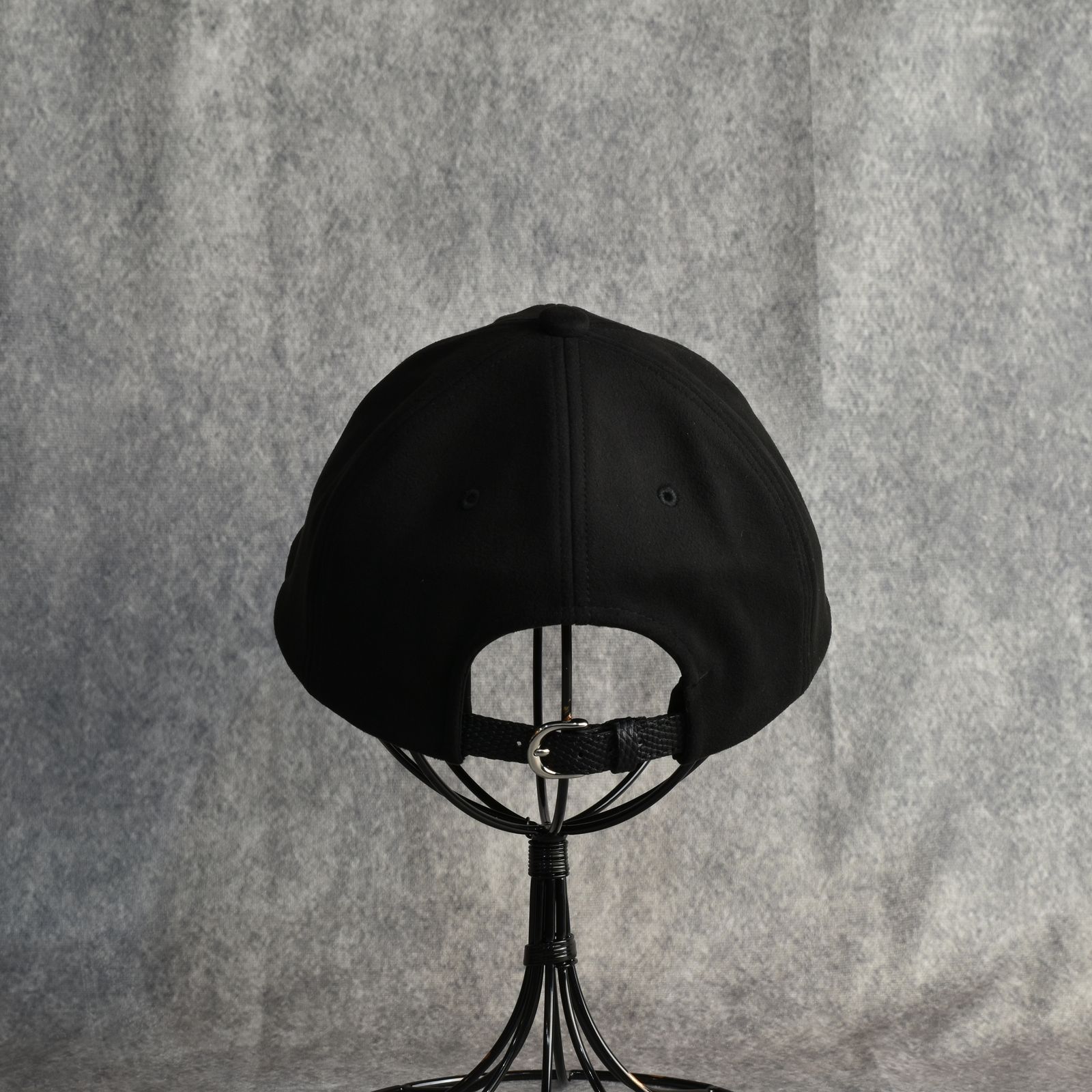 Suede 6panel Cap "NAUGHTYBOY" (BLACK) / スエード 6パネルキャップ