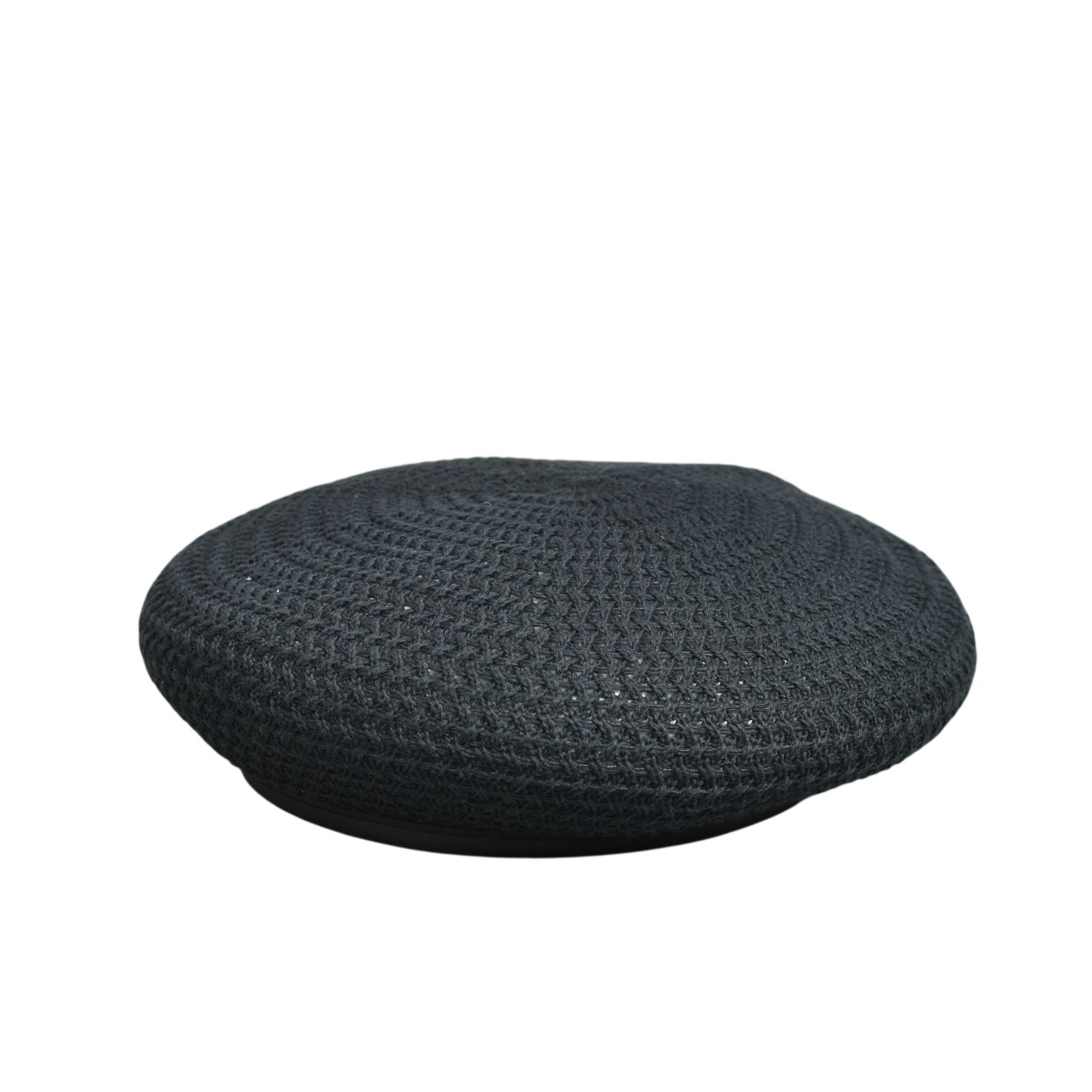 Cotton Linen Braid Beret "GUEVARA" (BLACK)｜ブレードベレー｜Z01004