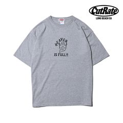 HEAVEN IS FULL LOGO DROPSHOULDER S/S T-SHIRT (GRAY) / ドロップショルダー プリントTシャツ