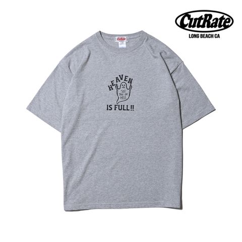 HEAVEN IS FULL LOGO DROPSHOULDER S/S T-SHIRT (GRAY) / ドロップショルダー プリントTシャツ