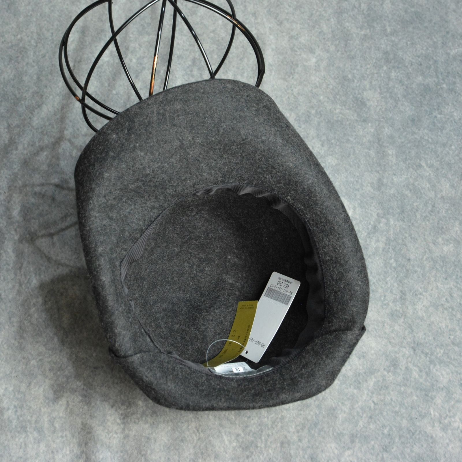 ROLL BRIM HAT （CHARCOAL） / ロールブリム ハット （チャコール） / HO-HO01-161