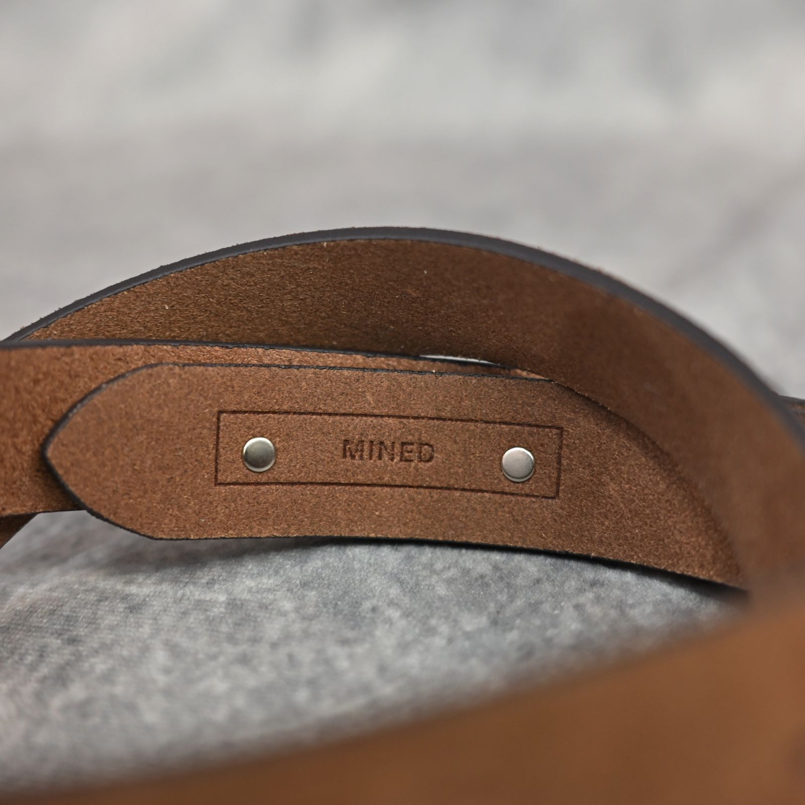 Suede Leather Belt （DBR） / スエードレザー ベルト （ダークブラウン） LBT-016