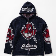 LM Mohair Parka （NAVY / ネイビー） モヘアニット パーカー｜SAN-A-016N