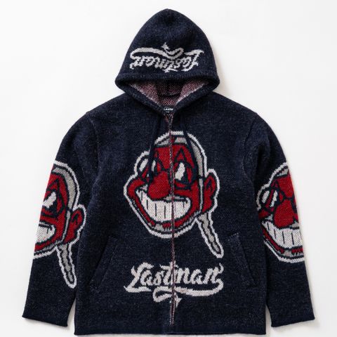 LM Mohair Parka （NAVY / ネイビー） モヘアニット パーカー｜SAN-A-016N