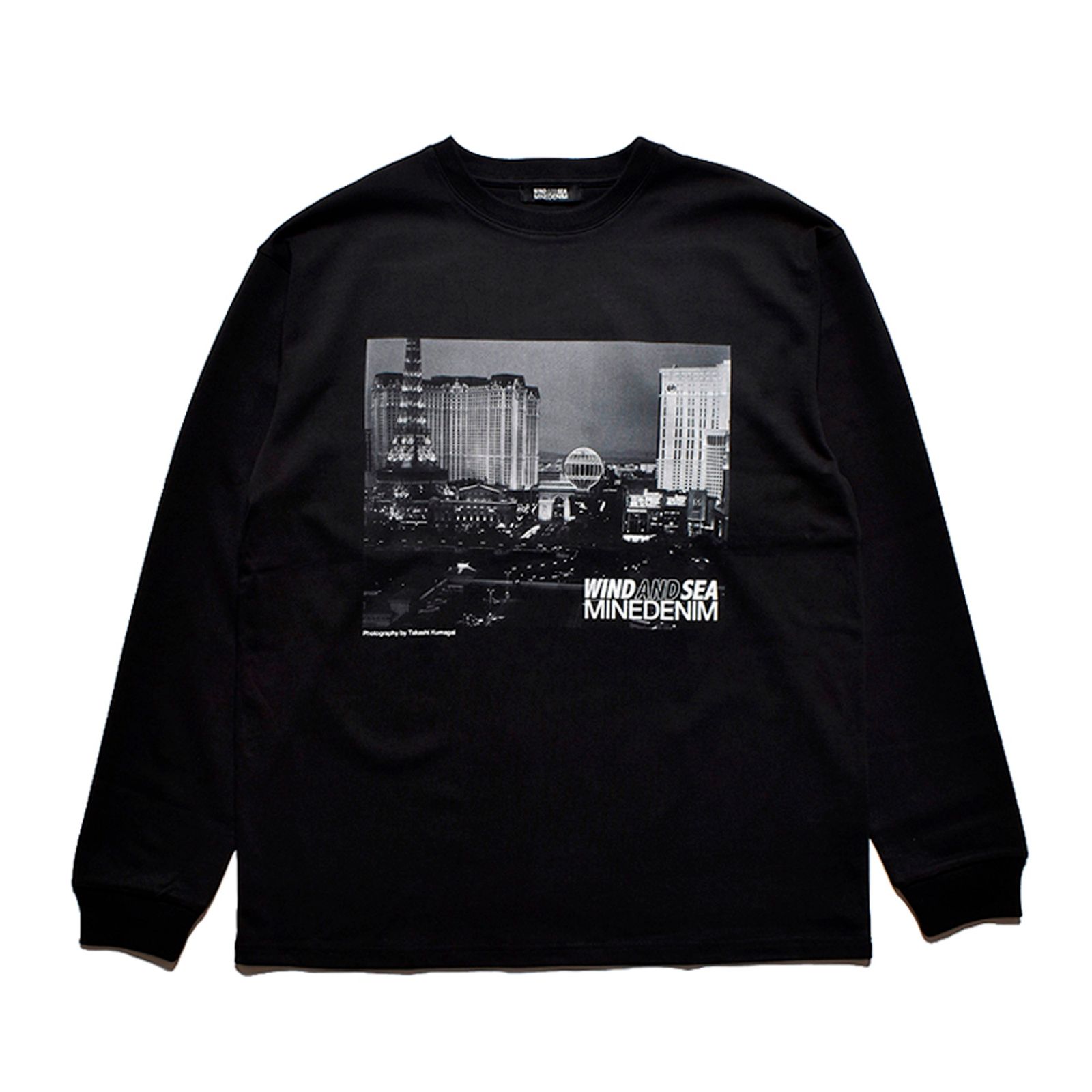【国内買付】MINEDENIM x WIND AND SEA Photo L/S Tee ロンT MINEDENIM - WIND AND SEA×MINEDENIM Photo L/S Tee (BLK