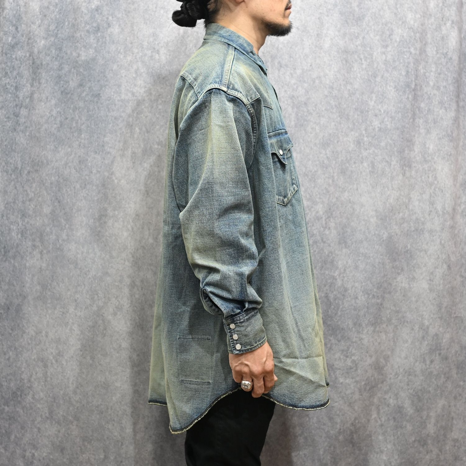 LV DENIM BIG WESTERN SHIRTS （USD） / USネイビー デニムトラウザー （インディゴ） 2026SS-PT4-YT