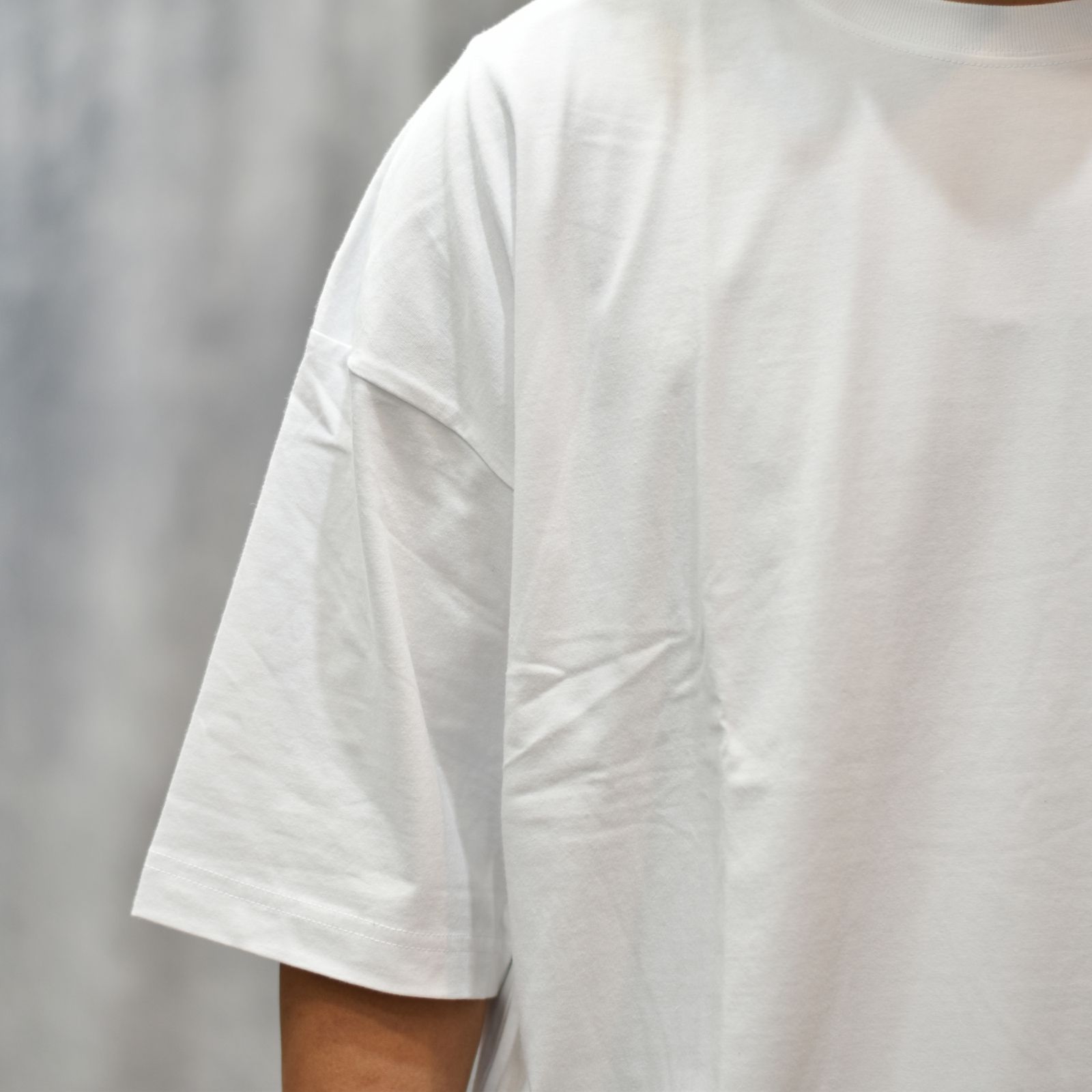 × SHELTECH®︎ CALEE NATIONAL LOGO WIDE TEE (WHITE)｜シェルテック キャリー ロゴ ワイド 半袖Tシャツ｜CL-SHELTECH004