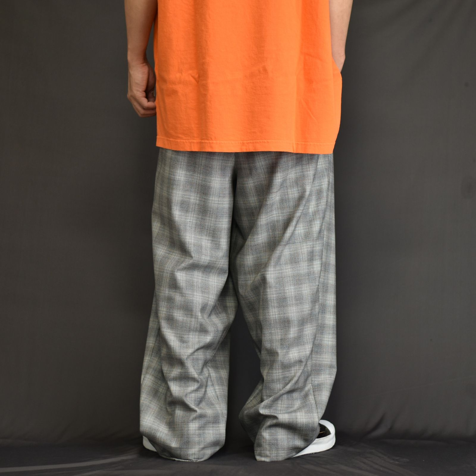 FACETASM - CHECK WRAP PANTS (GRAY CHECK) / チェック ラップパンツ