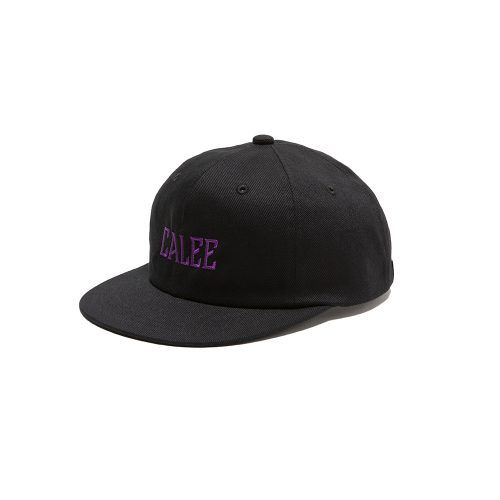 TWILL CALEE LOGO EMBROIDERY CAP (BLACK/PURPLE)
