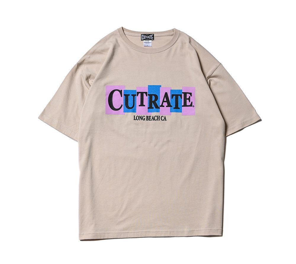 CUTRATE JUNK LOGO DROPSHOULDER S/S T-SHIRT (BEIGE)