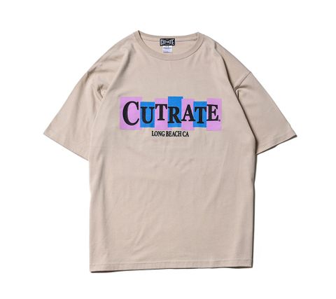 CUTRATE JUNK LOGO DROPSHOULDER S/S T-SHIRT (BEIGE)