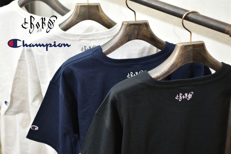 c h o r d  o r i g i n a l s 【チャンピオン ボディー7oz ヘリテージジャージーを使用した刺繍入りTシャツ販売開始!!】