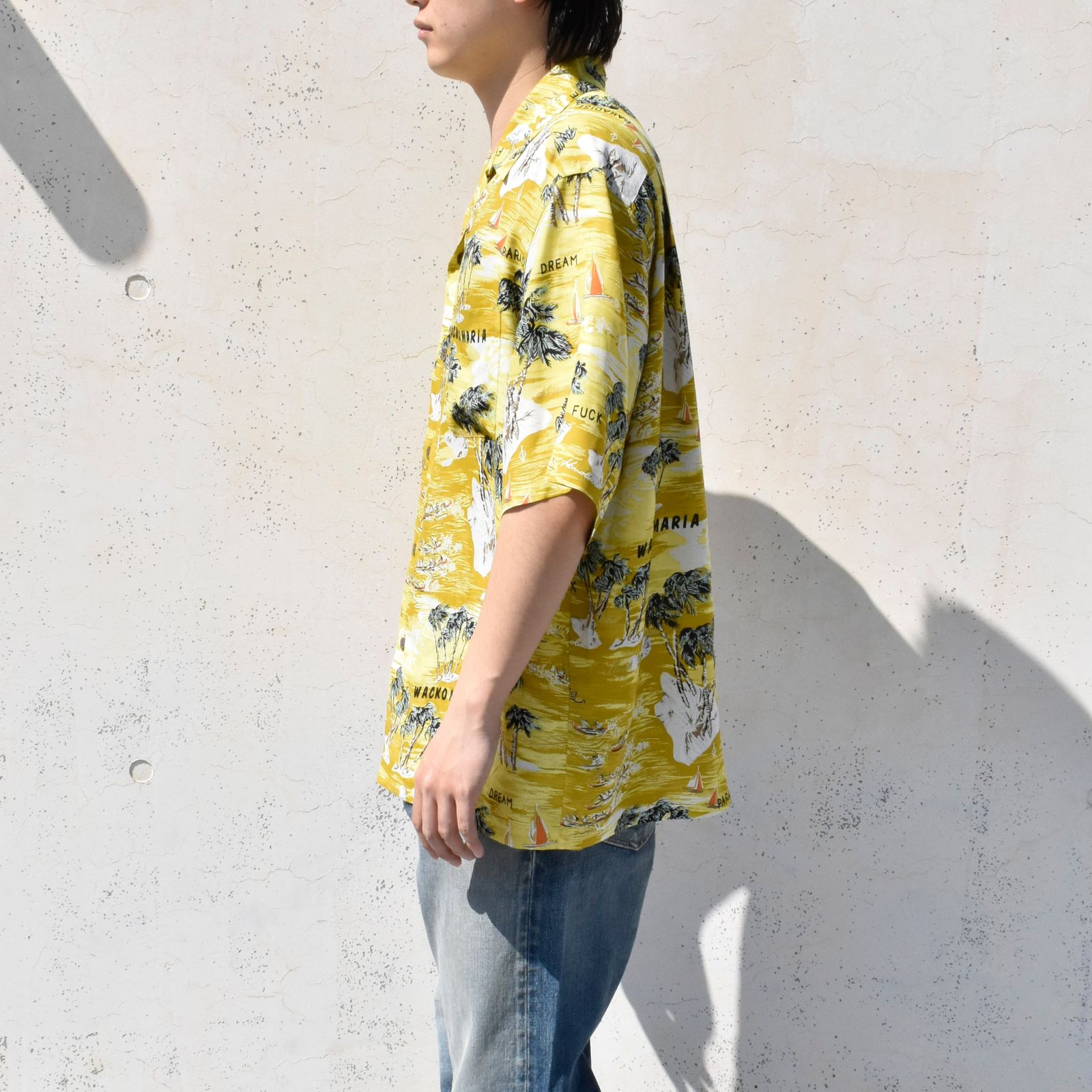 MINEDENIM - × WACKO MARIA アロハシャツ (PNK / ピンク MINEDENIM - × WACKO MARIA アロハシャツ (PNK / ピンク