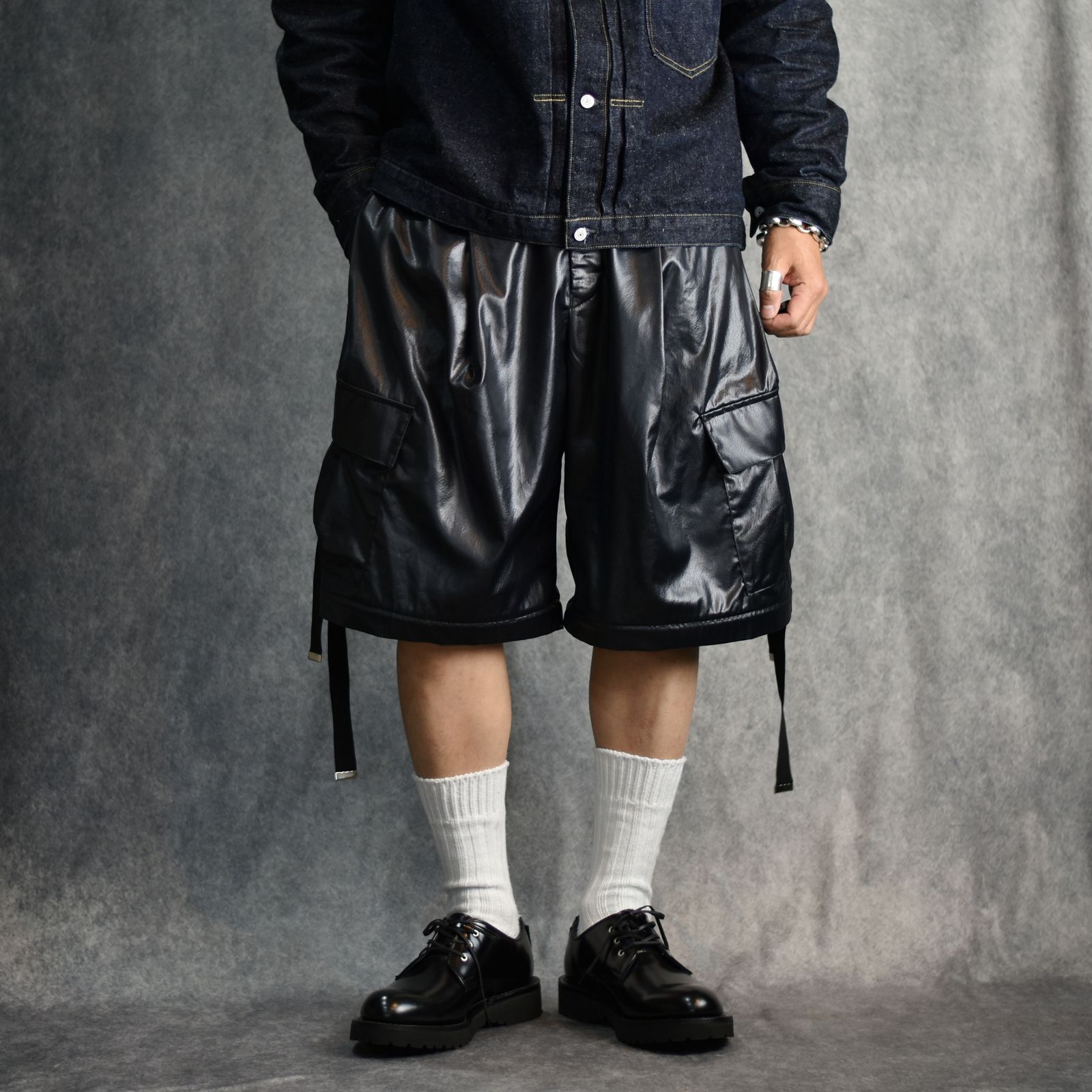 デタッチャブルワイドカーゴパンツ / LB25SS-PT05-FFL (BLACK)