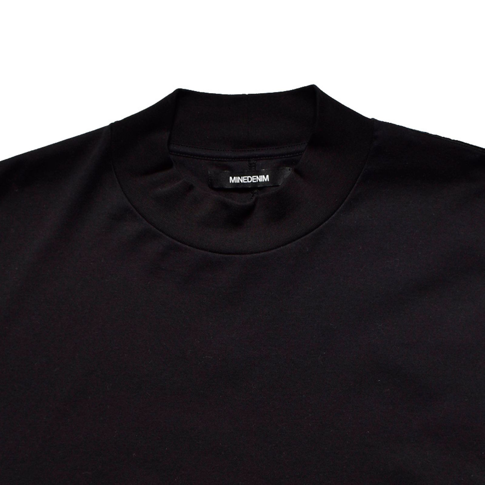 Smooth Mockneck T-SH （BLK） / モックネック Tシャツ （ブラック）