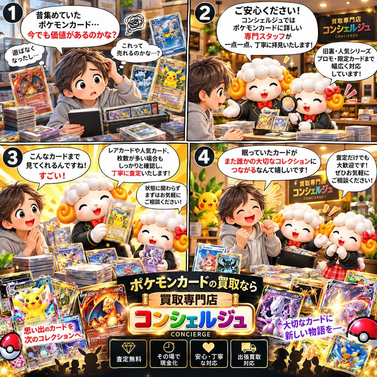 ポケモンカードの買取手順とは？持ち込み前の準備から査定方法・状態確認・買取までの流れを詳しく解説